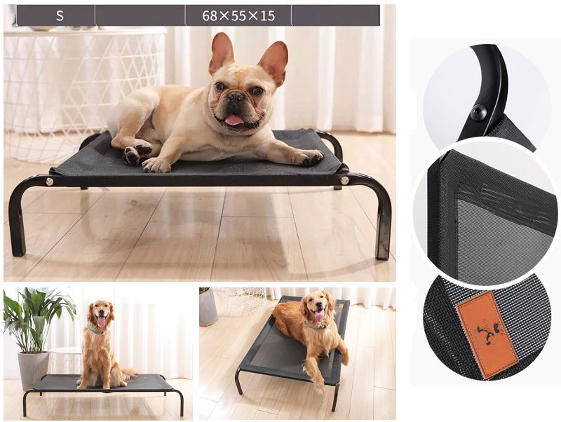W25268355*54*15cm Pet Bed Dog Cat Bed Mesh Elevated Raised Indoor Sleeping Cot S