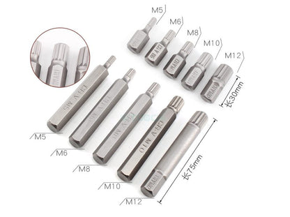 40 Pieces Hex Shank Screwdriver Drill Set Bits Metal Case