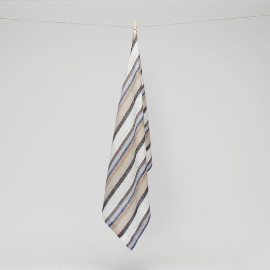Pure Linen Stripe Tea Towel