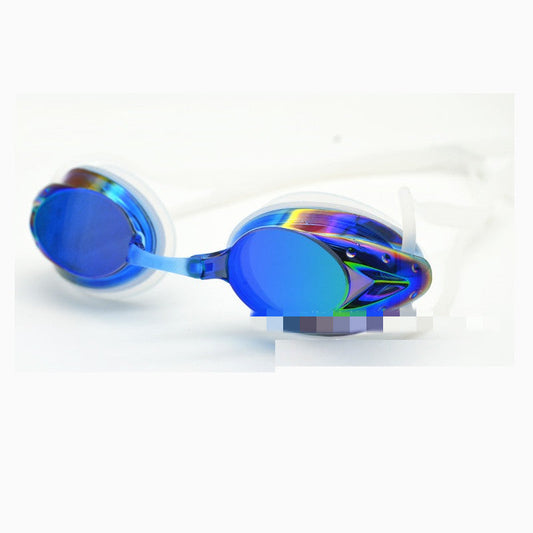 YOUTH ANTI-FOG SWIMMING RACING GOGGLES Random Colour