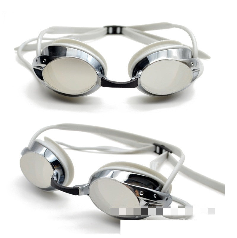 YOUTH ANTI-FOG SWIMMING RACING GOGGLES Random Colour