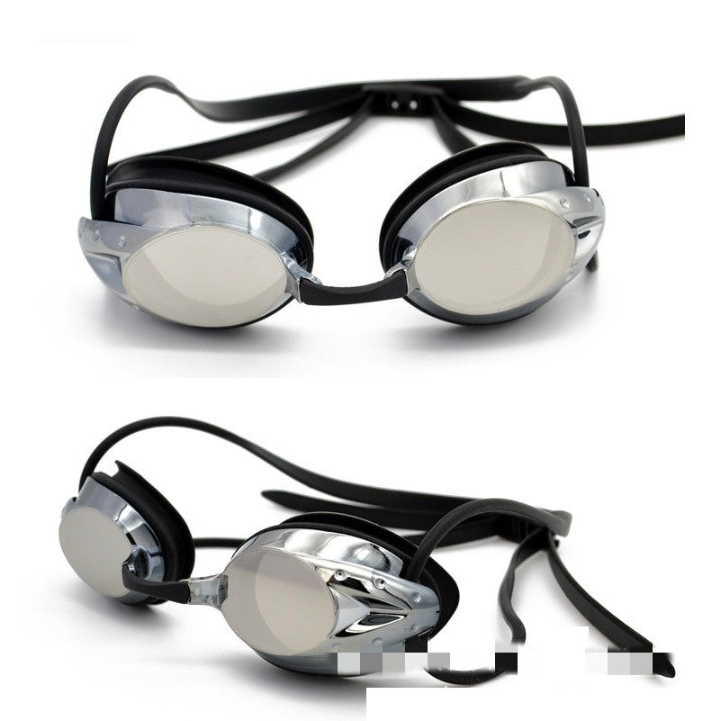 YOUTH ANTI-FOG SWIMMING RACING GOGGLES Random Colour