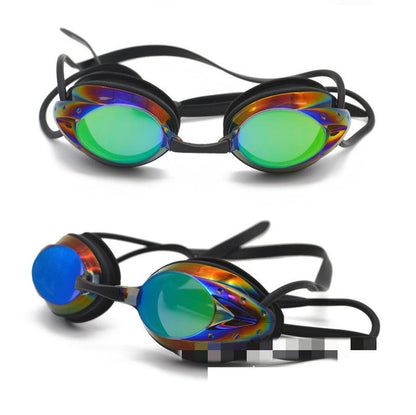YOUTH ANTI-FOG SWIMMING RACING GOGGLES Random Colour
