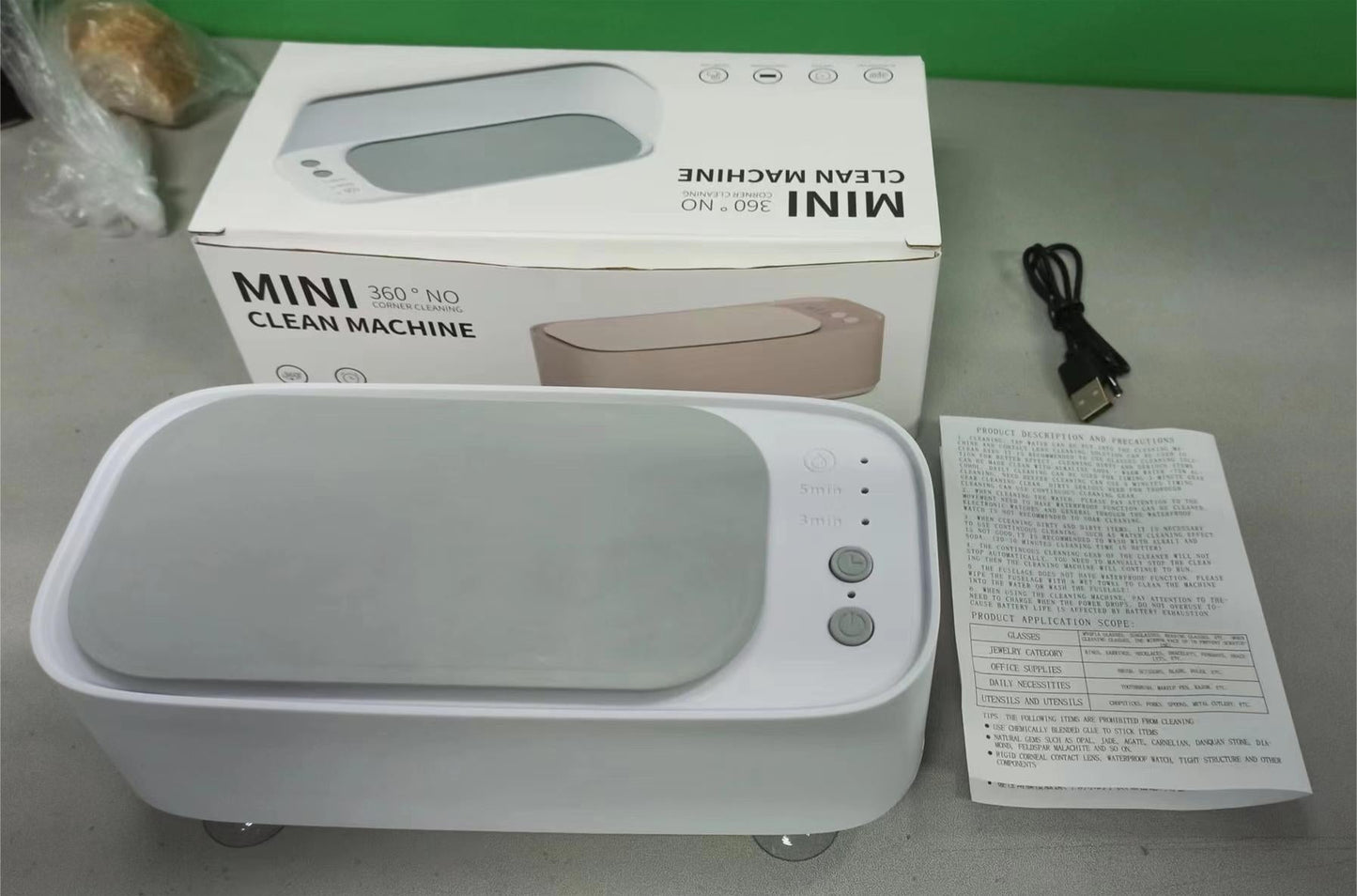 Rechargeable Ultrasonic Cleaner for Jewelry and Coins