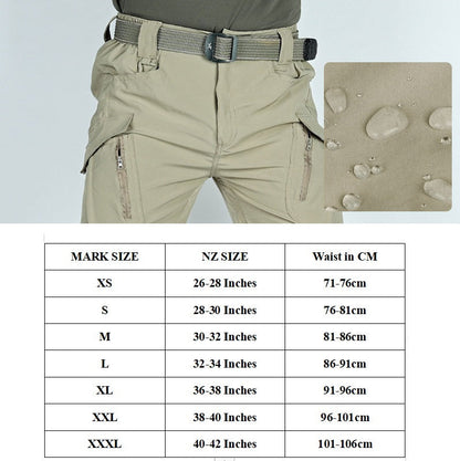 Men's Tactical Short Water Resistant Flex Ripstop Cargo Short Lightweight Hiking