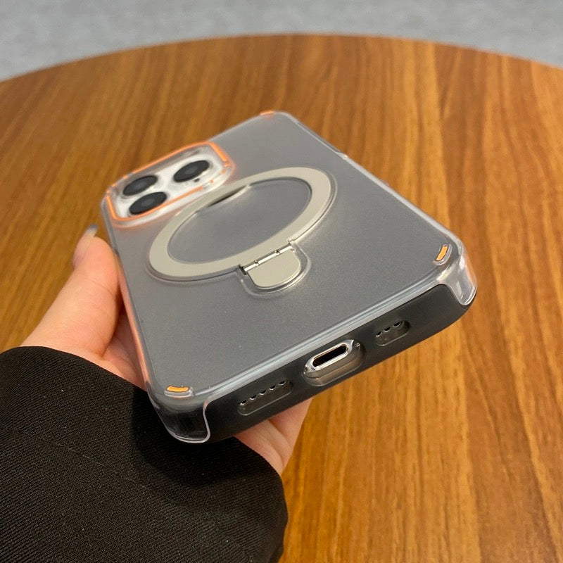 Vibrant Series Matte Built-in Kickstand Magnetic Compatible with Samsung S24 Plus 2024 Case