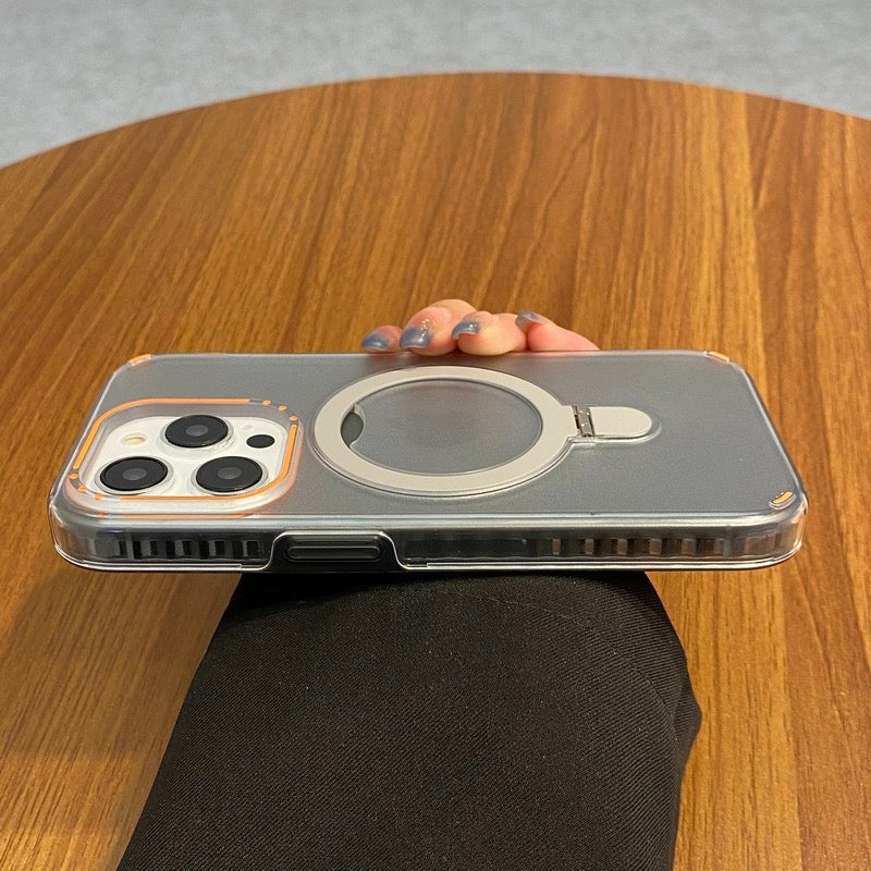 Vibrant Series Matte Built-in Kickstand Magnetic Compatible with Samsung S24 Plus 2024 Case