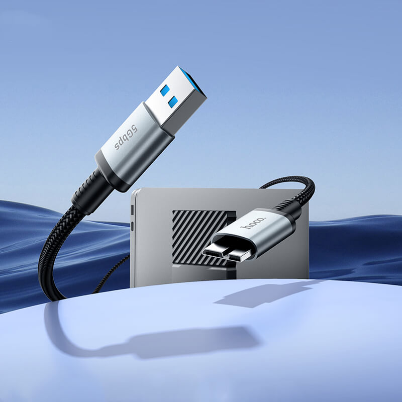 Hoco High Transmission USB to Micro USB 3.0 Data Cable US10 0.5M