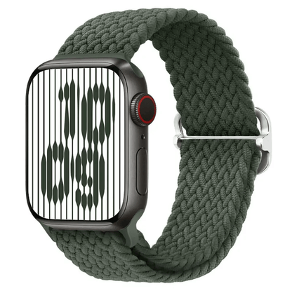 Apple Watch Braided Nylon Band – Adjustable Buckle, Lightweight & Stretchy