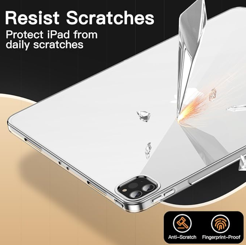 iPad Pro 12.9 Clear Shockproof Soft Case – 5th & 6th Gen (2021/2022)