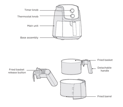 Midea 4.0L Air Fryer