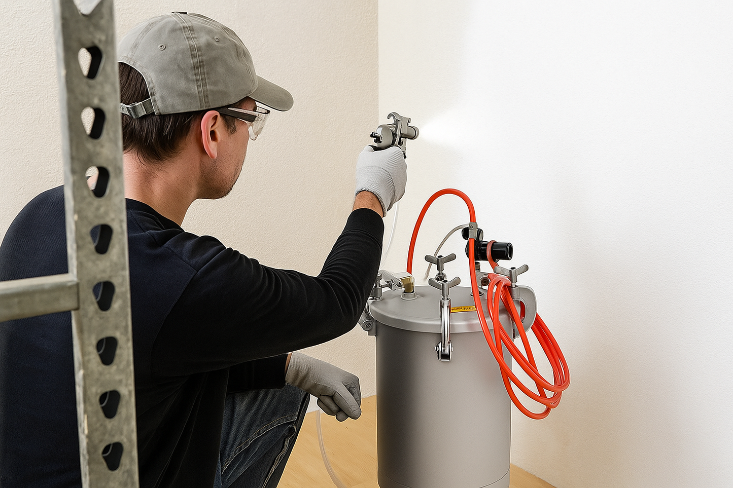 Commercial Paint Pressure Tank Paint Spray Gun 15L