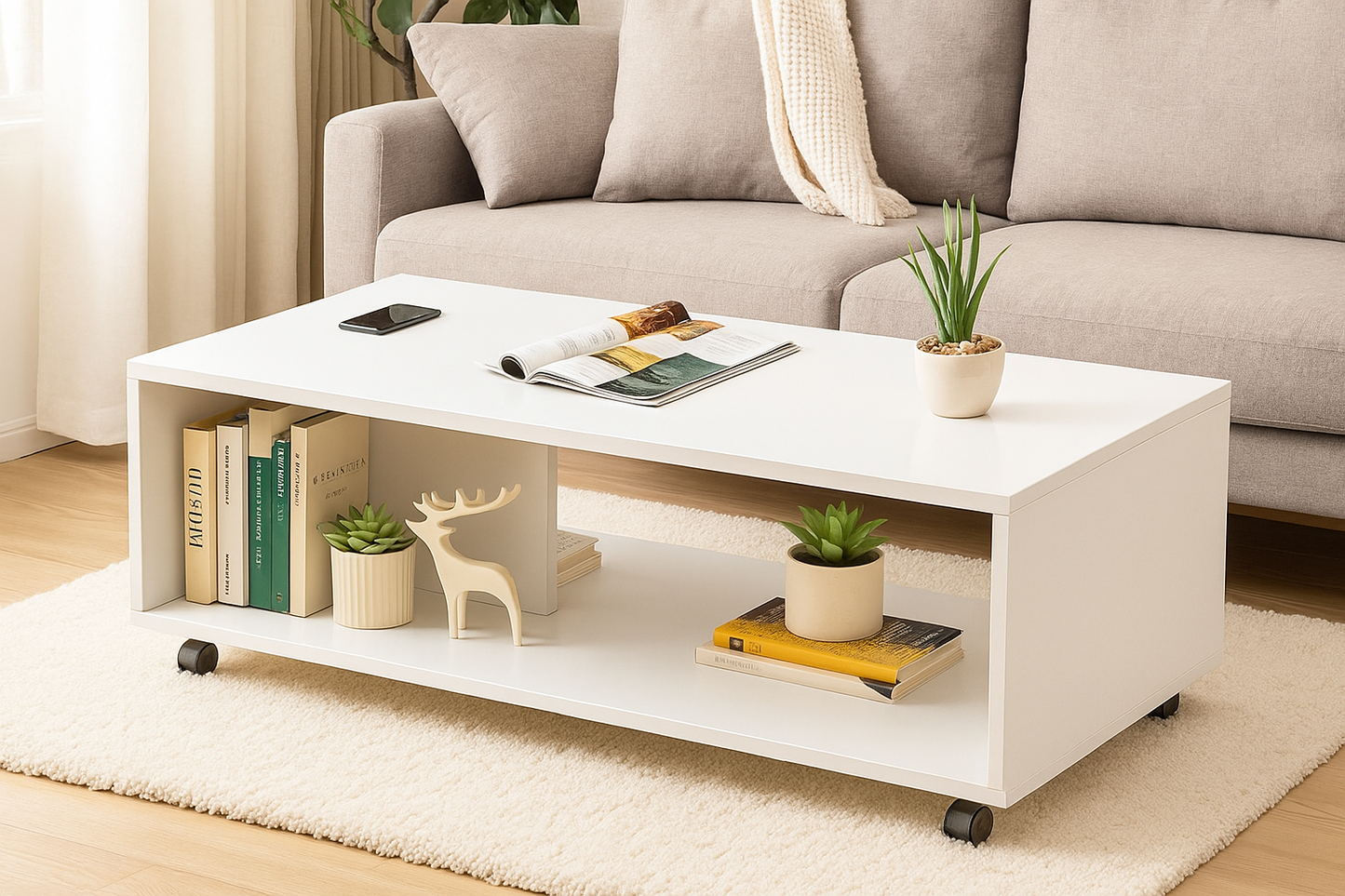 Coffee Table 120CM White