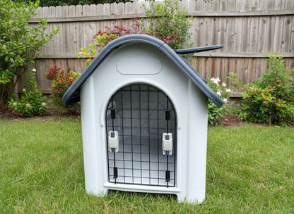 Large Dog House with Window- Dark Green