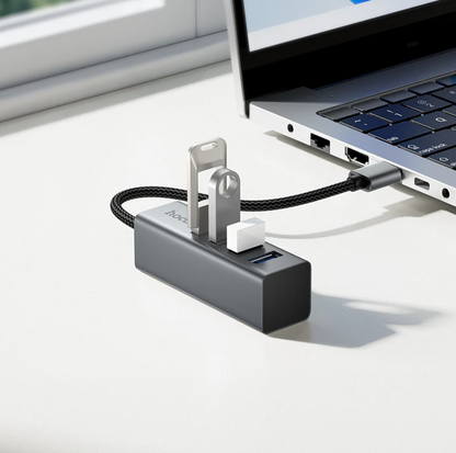 USB A to 4 Port USB 3.0 Expansion Hub 5Gbps (HB1B)