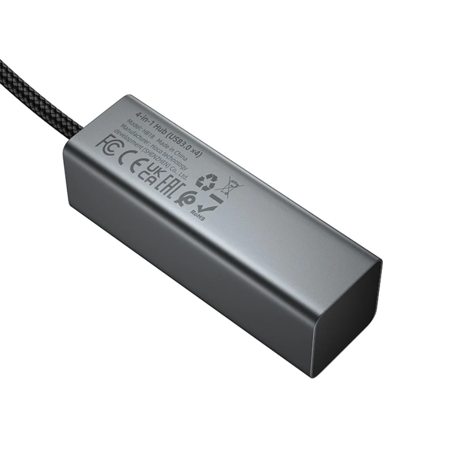 USB A to 4 Port USB 3.0 Expansion Hub 5Gbps (HB1B)