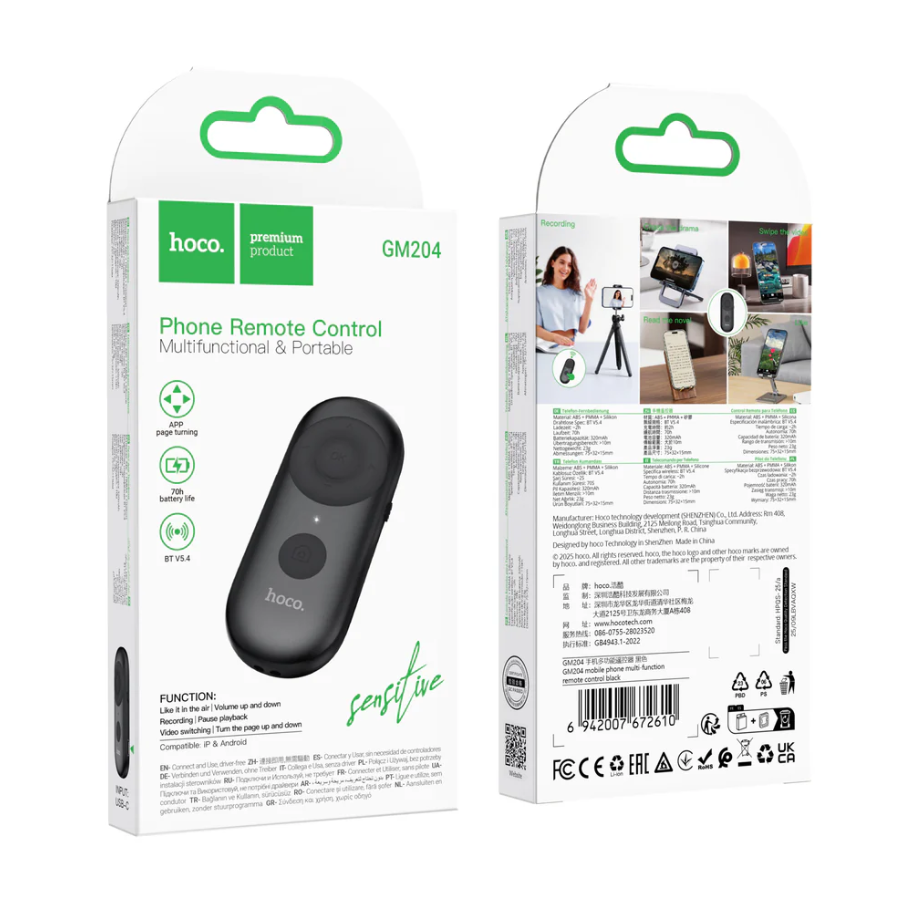 Bluetooth TikTok Remote Control GM204 Mini Phone Remote