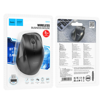 Wireless Mouse Bluetooth 2.4G Adjustable DPI (GM24)