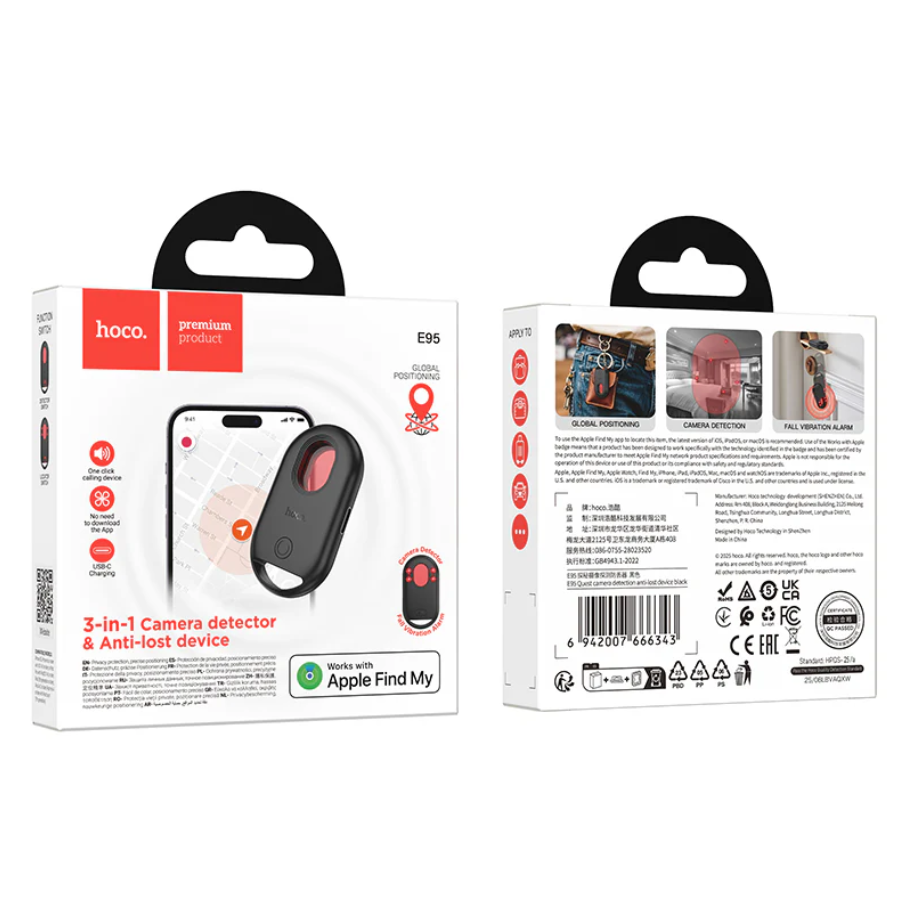 Wireless Tracker Tag Apple Find My Camera Detector E95