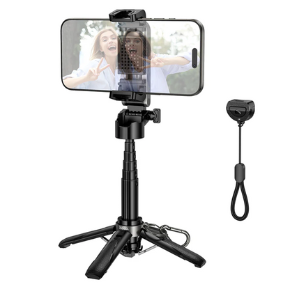 Hoco Mini Bluetooth Selfie Stick Tripod With Remote (K27)