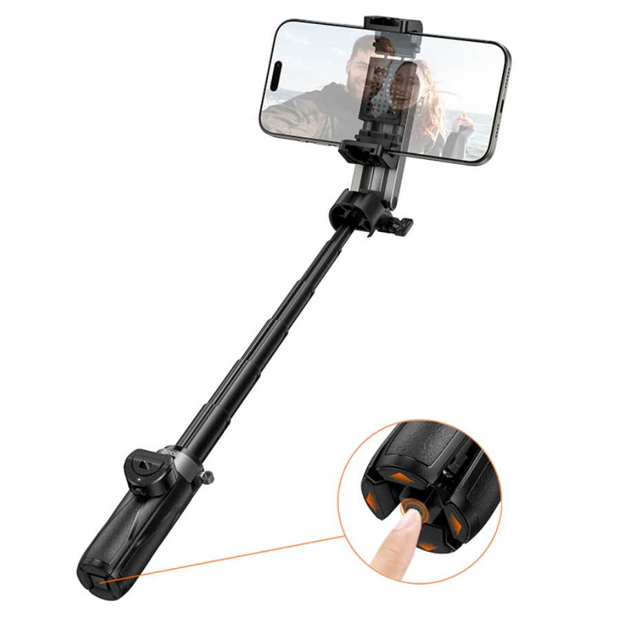 Hoco Mini Bluetooth Selfie Stick Tripod With Remote (K27)