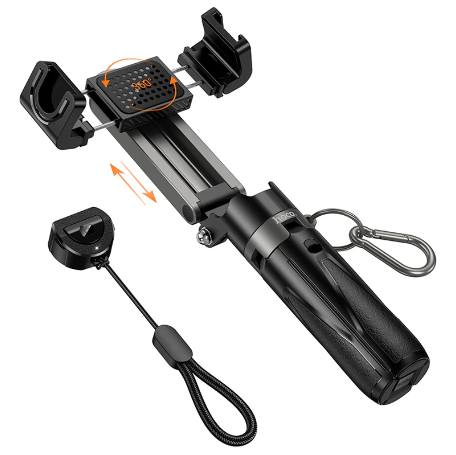 Hoco Mini Bluetooth Selfie Stick Tripod With Remote (K27)