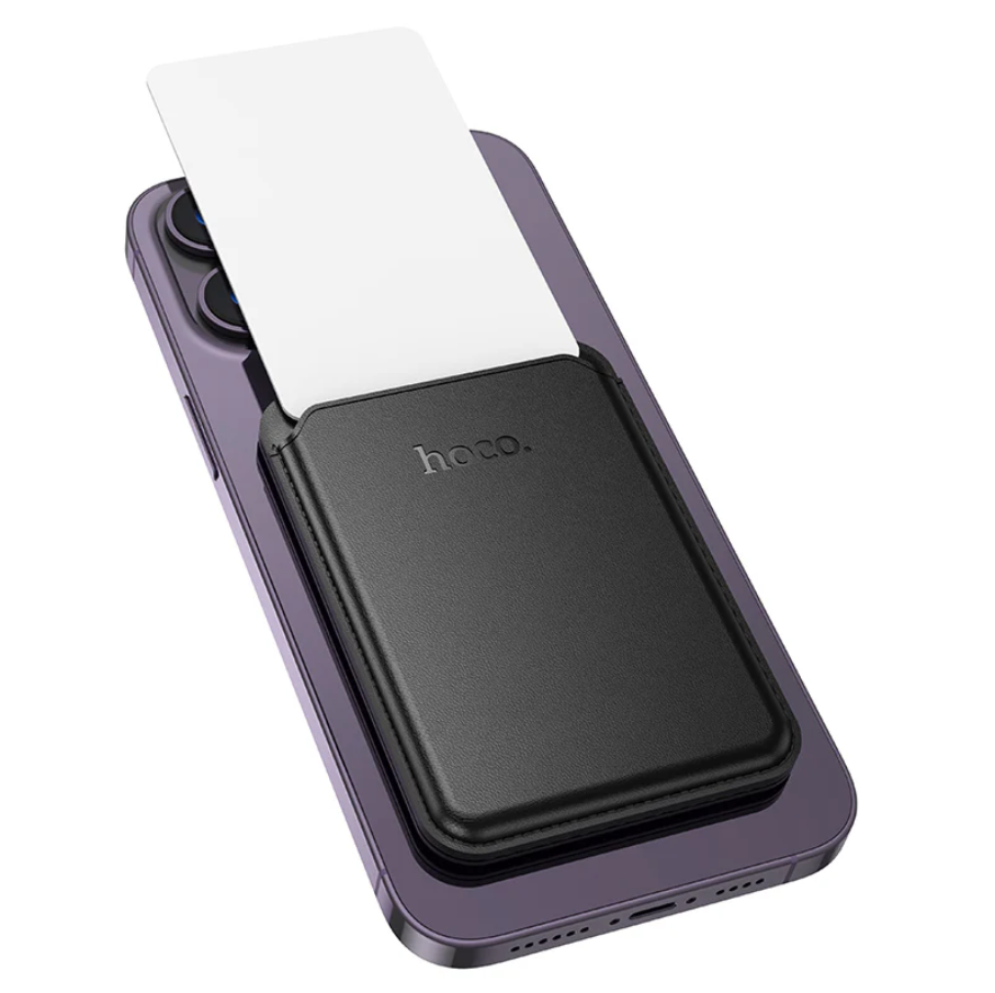 Hoco Leather Magnetic Card Holder With MagSafe (DLB02)