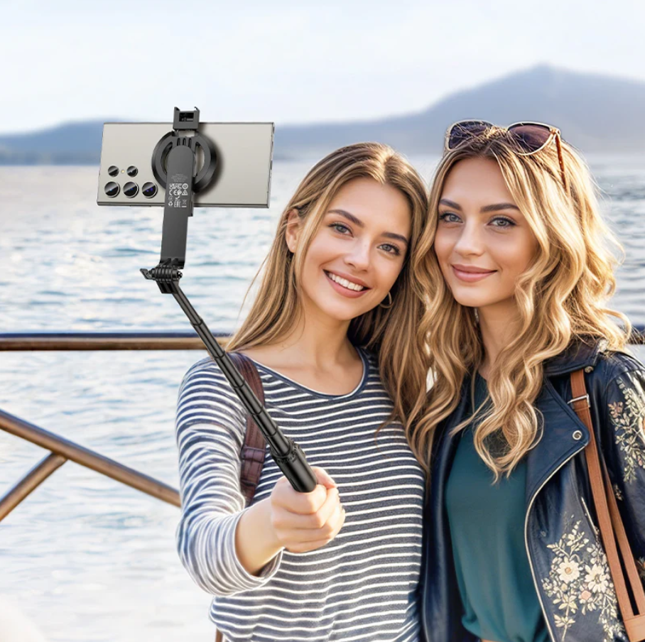Hoco Bluetooth Selfie Stick With 1.5m Tripod Magnetic Phone Holder (K25)