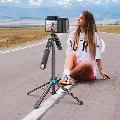 Hoco Premium Bluetooth Selfie Stick 1.75m Quadpod Stand (K22)