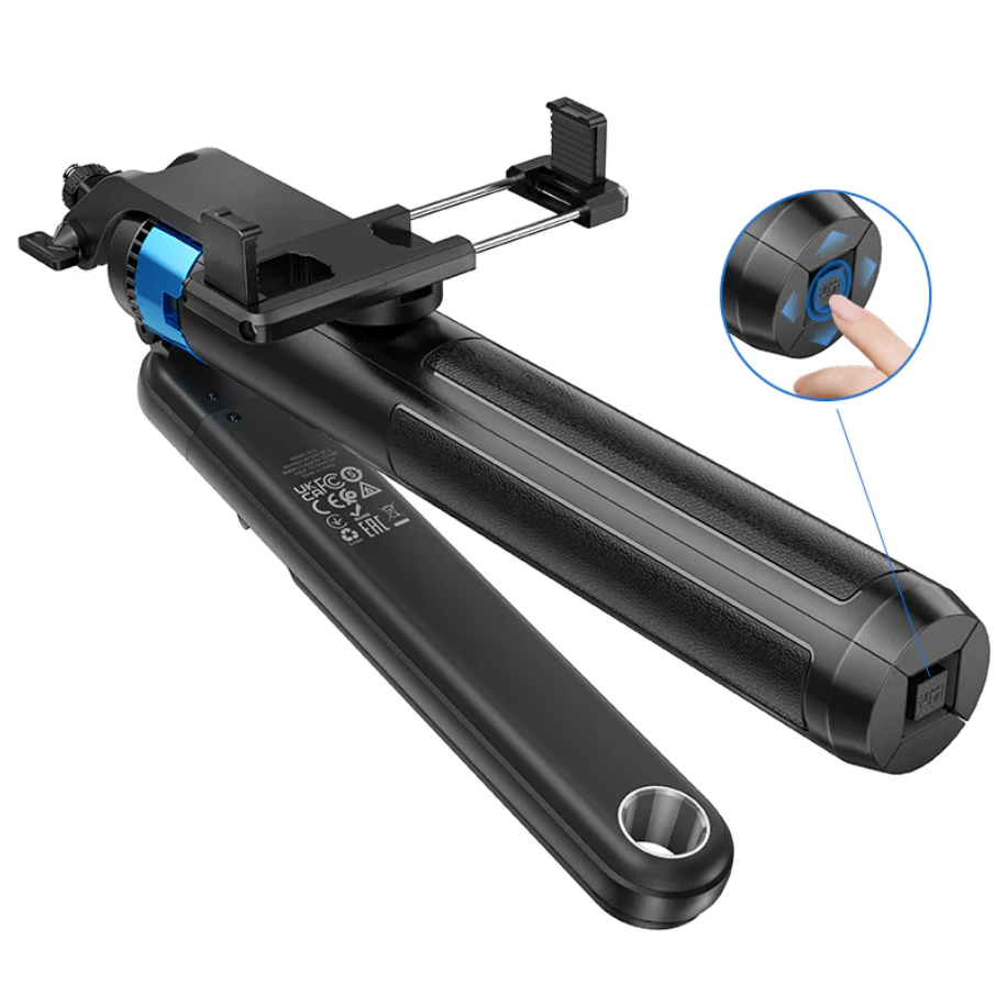 Hoco Premium Bluetooth Selfie Stick 1.75m Quadpod Stand (K22)
