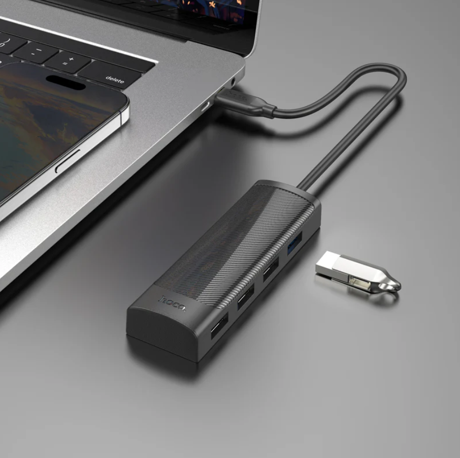 Hoco USB-C to USB-A 4 in 1 USB Expansion Hub 5Gbps (HB41)