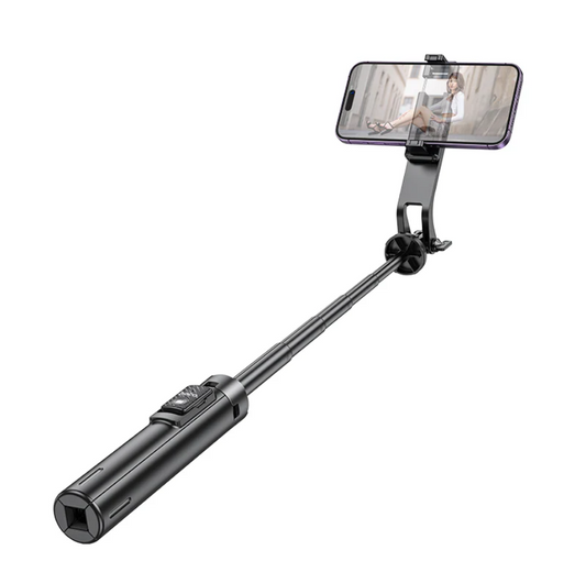 Hoco Premium 2 in 1 Selfie Stick With 1.37m QuadPod (K21)