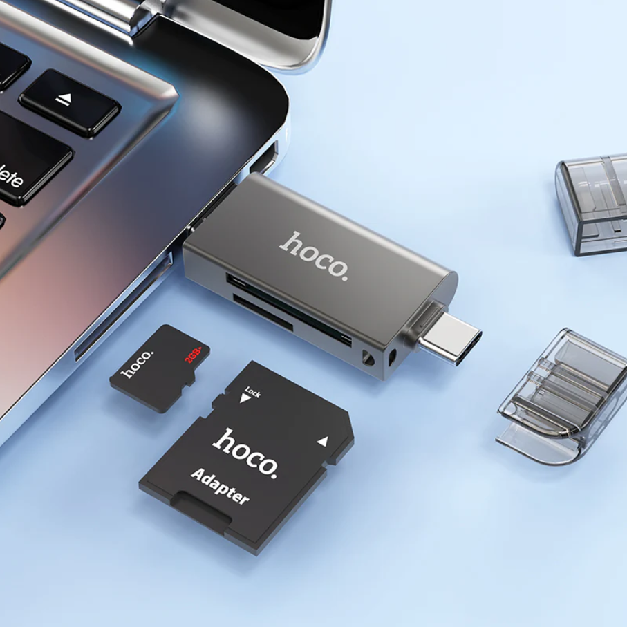 Hoco USB 3.0 Memory Card Reader USB-A USB-C Dual Plug (HB39)