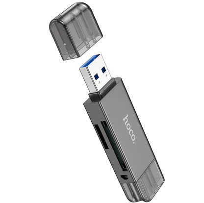 Hoco USB 3.0 Memory Card Reader USB-A USB-C Dual Plug (HB39)