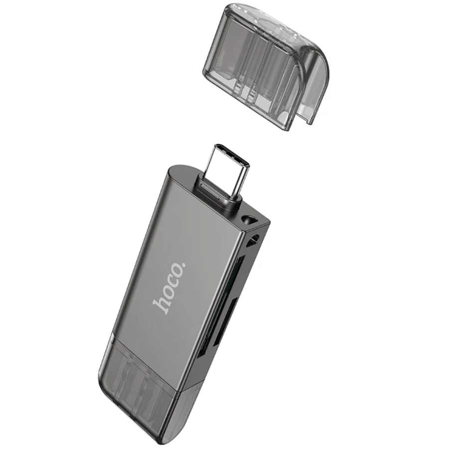 Hoco USB 3.0 Memory Card Reader USB-A USB-C Dual Plug (HB39)