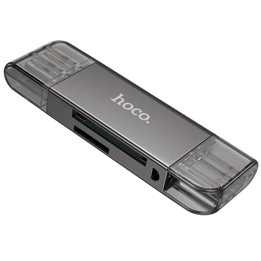 Hoco USB 3.0 Memory Card Reader USB-A USB-C Dual Plug (HB39)