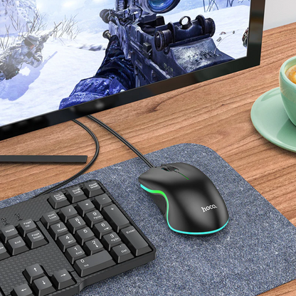 Hoco Wired Gaming Mouse RGB Ergonomic GM19