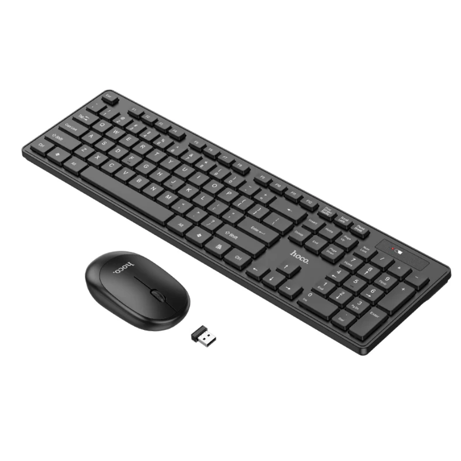 Hoco Wireless Keyboard Mouse Combo With USB Receiver (GM17)