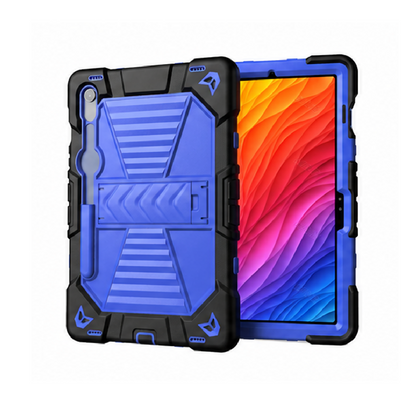 Samsung Galaxy Tab S10 FE Rugged Shockproof Case with Kickstand (Blue)
