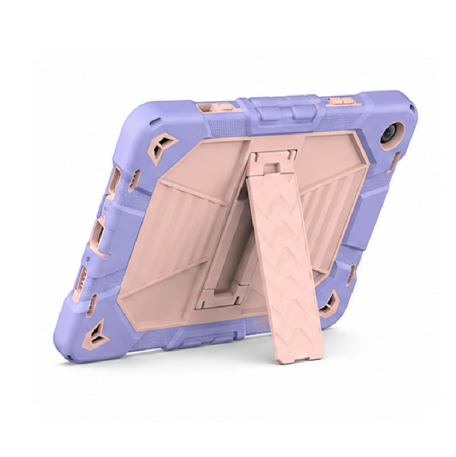 Samsung Galaxy Tab A11 Rugged Shockproof Case with Kickstand (Pink)