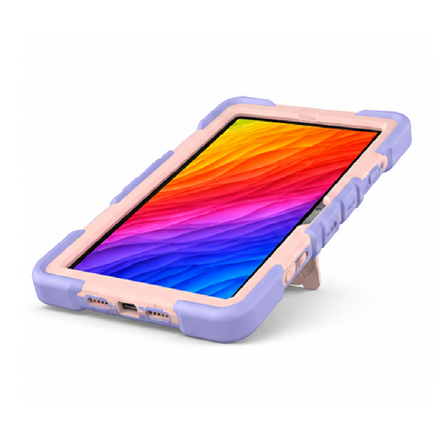 Samsung Galaxy Tab A11 Rugged Shockproof Case with Kickstand (Pink)