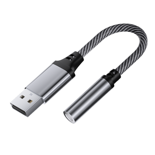 USB to 3.5mm Audio Adapter Cable for Car, Computer & Speaker (USB 3.5mm)