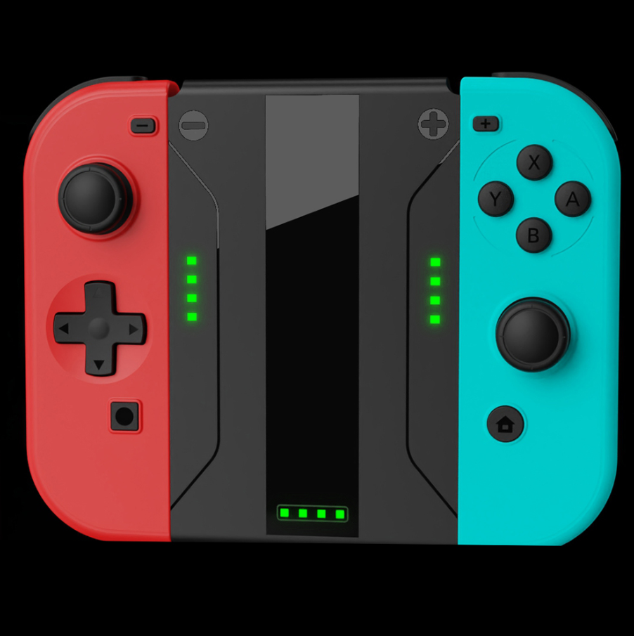 Nintendo Switch OLED Joy-Con Charging Grip with 2000mAh Rechargeable Battery Controller Handle