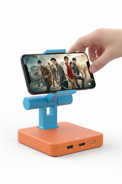 Adjustable 3-in-1 Nintendo Switch Stand USB-C Hub with 4K HDMI & 100W PD Charging