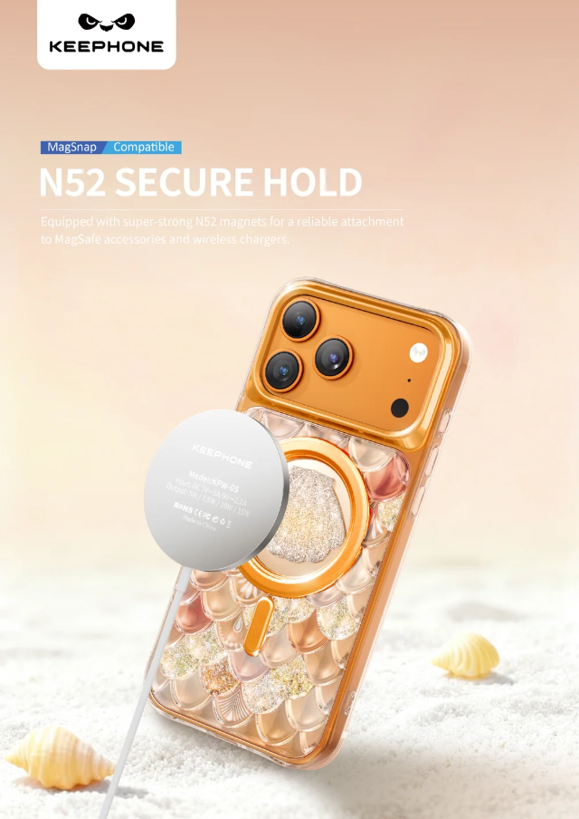 Keephone Iceland Glitter Case for iPhone 18 Pro Max | 3D Diamond Shell MagSafe Case