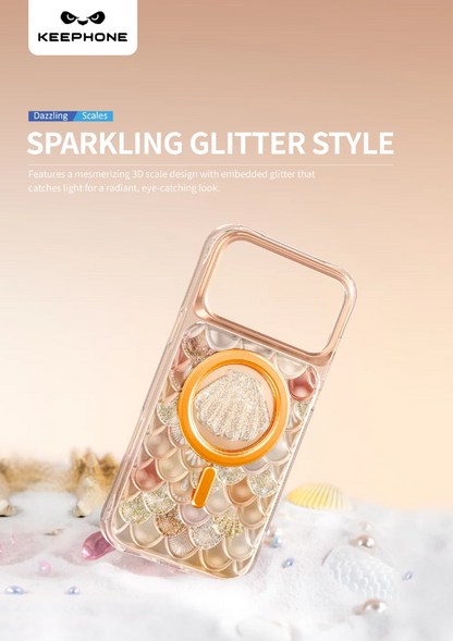 Keephone Iceland Glitter Case for iPhone 17 Pro Max | 3D Diamond Shell MagSafe Case