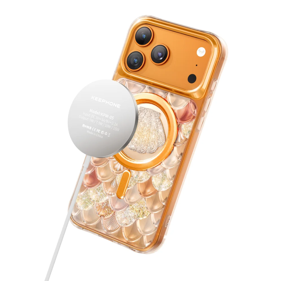 Keephone Iceland Glitter Case for iPhone 17 Pro Max | 3D Diamond Shell MagSafe Case