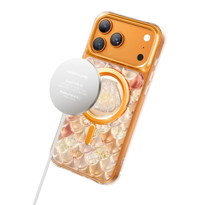 Keephone Iceland Glitter Case for iPhone 18 Pro | 3D Diamond Shell MagSafe Case