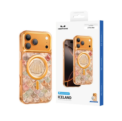 Keephone Iceland Glitter Case for iPhone 18 Pro Max | 3D Diamond Shell MagSafe Case