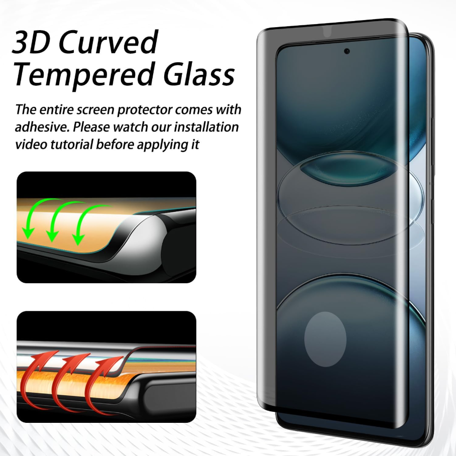 Samsung Galaxy S22 Ultra Privacy Tempered Glass Screen Protector (2 Pack) – 9H HD Anti-Spy, 2.5D Rounded Edge, Impact & Scratch Resistant